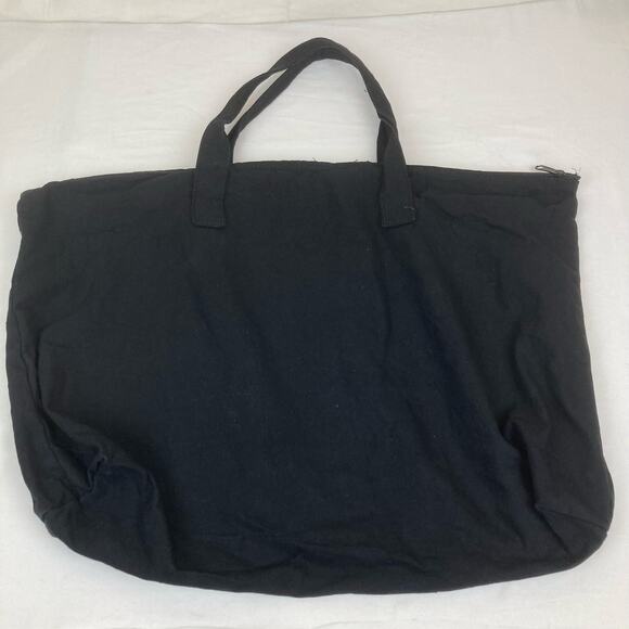 Michael Franti & Spearhead Black Heart Tote Bag Black Cotton Canvas Graphic Zip - Picture 3 of 8